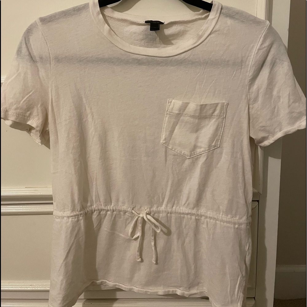 j crew white top